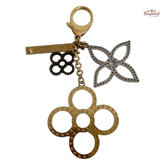 Authentic LOUIS VUITTON Goldtone Tapage Key Holder And Bag Charm - CK 1121 - Picture 12 of 13